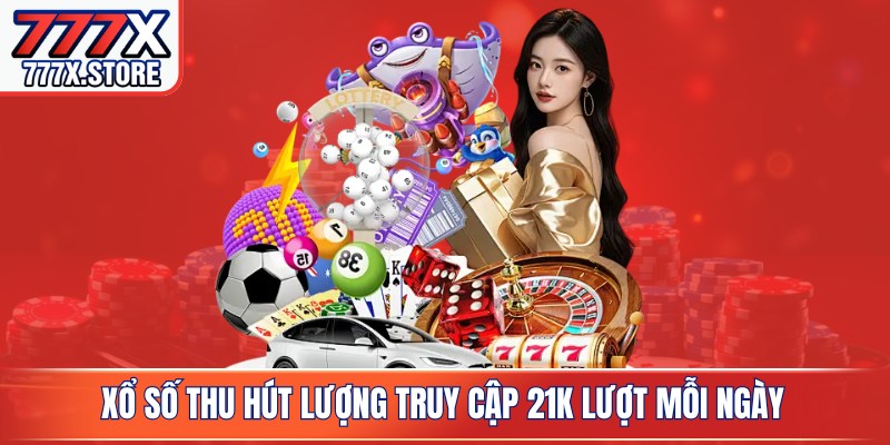 Xổ số thu hút lượng khách hàng truy cập 21K lượt mỗi ngày